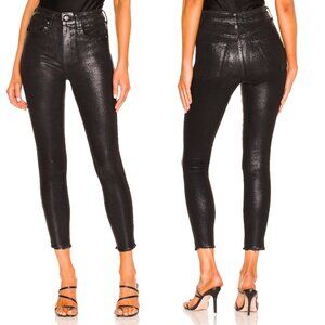 NWT New Free People Raw High-Rise Coated Jeans Size 28